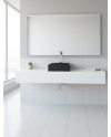 Lavatório L73.95 Pousar PRETO Compacto Acessível