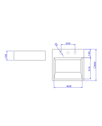 lavatorio deca L86.17 de pousar desenho tecnico