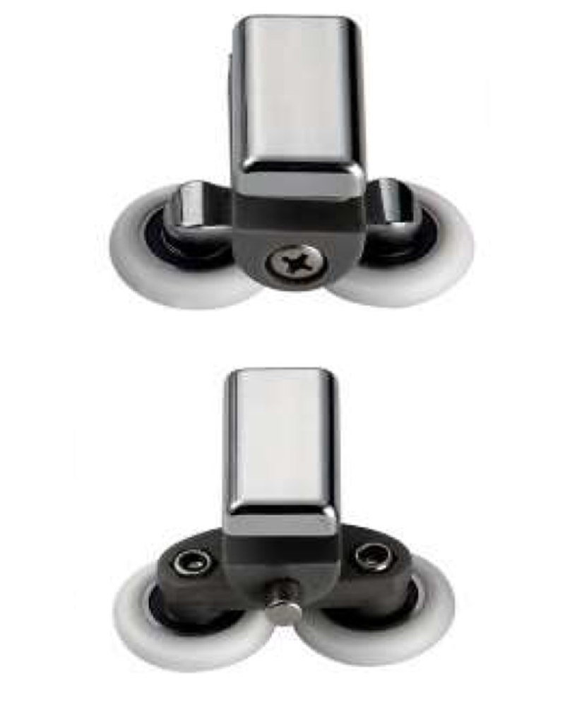 Kit de carretos duplos para resguardo/cabine de duche CRP11-22, para vidro 5/6 mm, peça de substituição