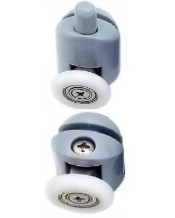 Kit de carretos para resguardo/cabine de duche CRP14-11, para vidro 5/6 mm, 2 superiores e 2 inferiores com mola