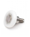 Kit de carretoroldana para resguardocabine de duche, vidro 56 mm, com suporte de fixação ao vidro