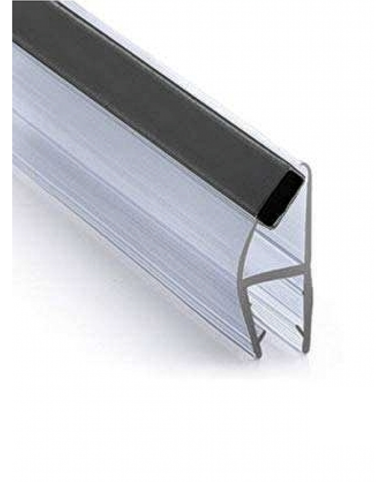 Perfil magnético para portas de vidro de resguardo/cabine de duche, fecho 45°, compatível com vidro 5, 6 ou 8 mm