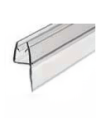 Perfil de vedação transparente para portas de vidro de resguardo/cabine de duche, Tipo 4, compatível com vidro 6 ou 8 mm