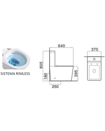 Sanita atantis desenho técnico e sistema rimless