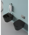 Sanita e bidet cato preto mate de cima