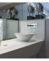 Lavatório L55.17 Pousar Branco Redondo Ø400mm | Formato tigela | Domus Banho