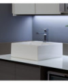 Lavatório L73.17 Pousar Branco Quadrado 410*410*155mm
